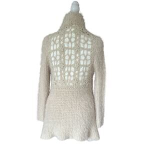 Ryu: Boho Lace Style Back Open Knit Cardigan Women's Size M/L Western Festival
